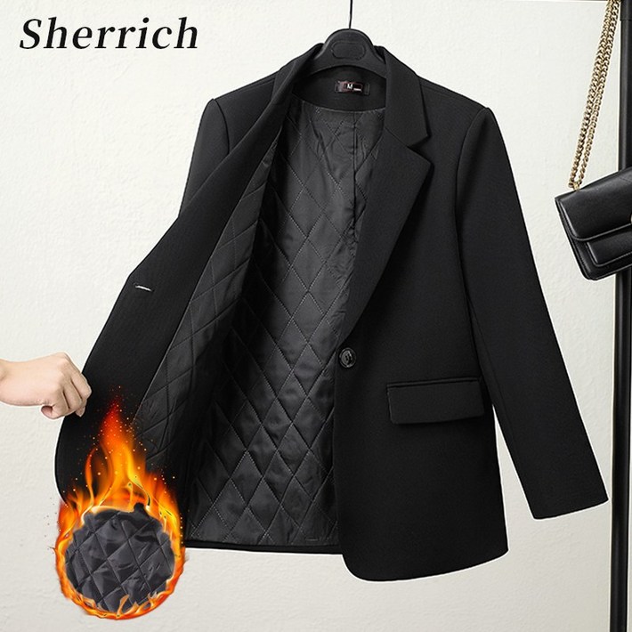 Sherrich 여성정장자켓 캐주얼 여성자켓 소매 심플 봄가을 Sherrich 여성정장자켓 캐주얼 여성자켓 소매 심플 봄가을