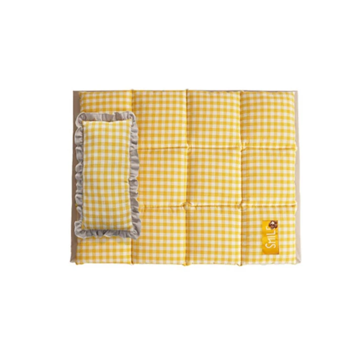 소형 및 중형견 애완동물 매트 탈부착 세탁 가능 사계절 다다미 여름, 01 Salt and pepper yell