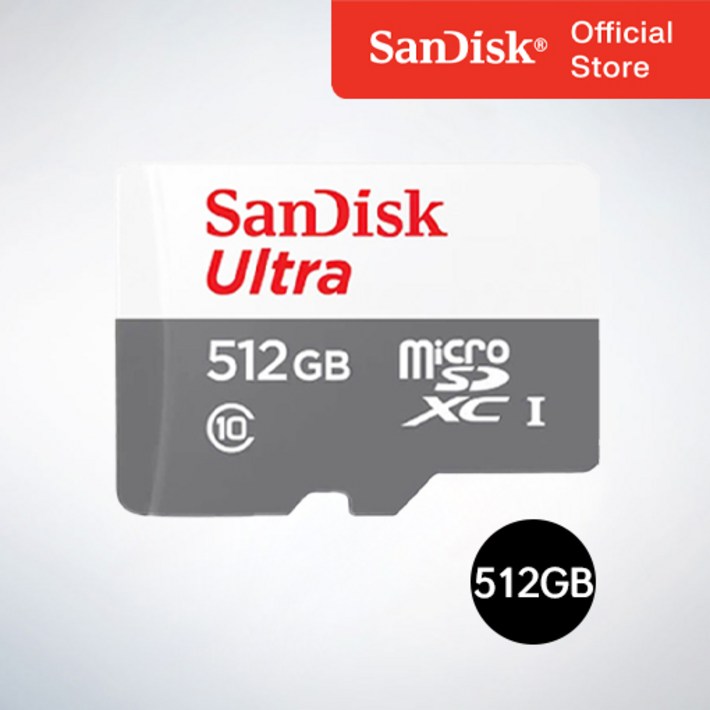 샌디스크코리아 공식인증정품 마이크로 SD카드 SDXC ULTRA 울트라 QUNR 512GB 샌디스크코리아 공식인증정품 마이크로 SD카드 SDXC ULTRA 울트라 QUNR 512GB