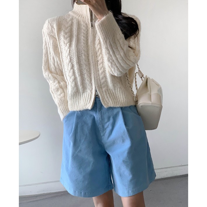 마켓제이MARKETJ라지까지출시 파스텔 코듀로이 반바지3col