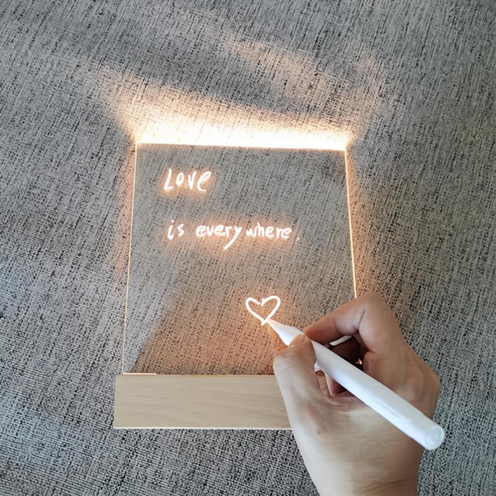라도스트 아크릴 그리는 무드등  마카펜  펜슬