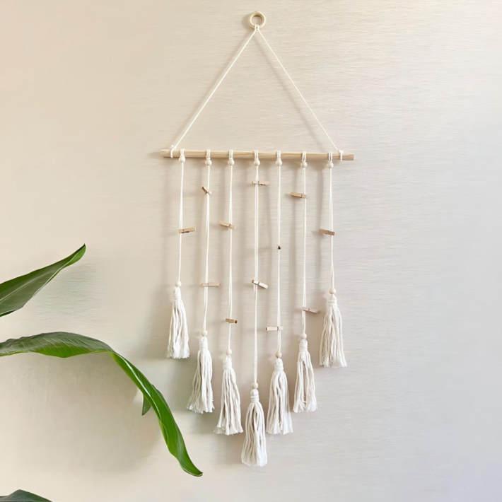 보헤미안 감성 태슬 사진클립 인테리어 벽걸이 장식