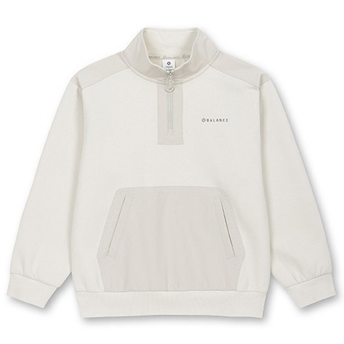 탑텐키즈 밸런스 남아 지금부터 봄까지 신축성 좋고 보풀이 없는 탄탄한 원단 반집업 맨투맨