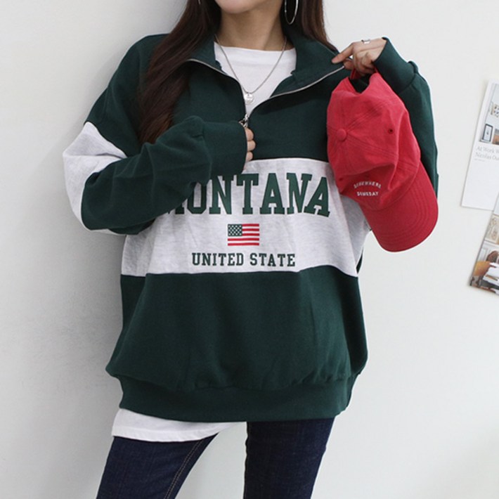 마이쏭 여성용 몬티나반집업맨투맨