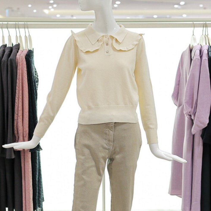 AK PLAZA 더아이잗프릴 카라 포인트 니트 ILAN1POA2 AK PLAZA 더아이잗프릴 카라 포인트 니트 ILAN1POA2