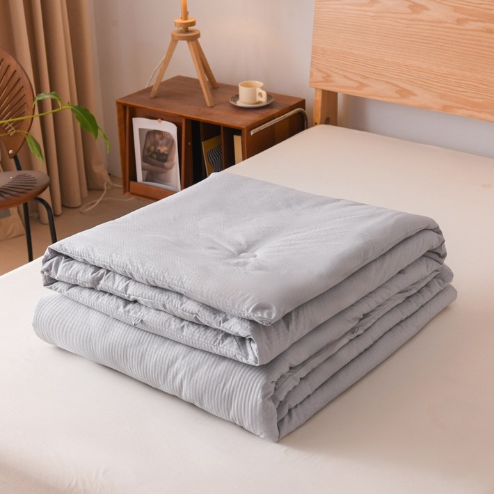 SorJar 콩섬유 항균 알러지케어 사계절 워싱 차렵이불 먼지없는 부드러움