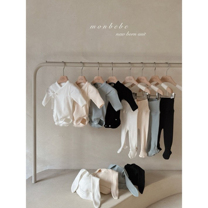 신생아 배넷슈트 여아 남아 아기 베베 몽베베 르몽 슈트