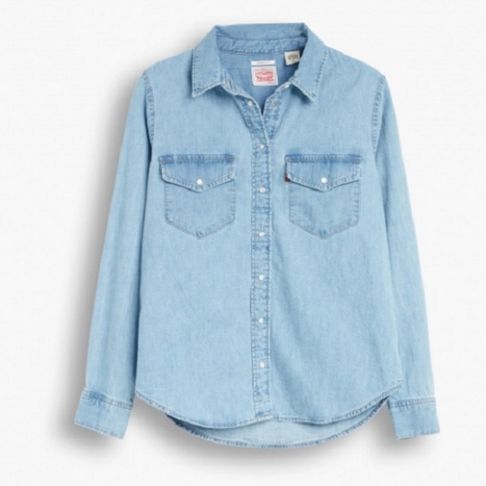 리바이스 매장정품 여성 에센셜 웨스턴 데님 셔츠 167880000