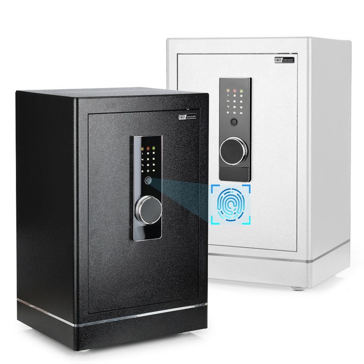 아이이피 지문인식 디지털금고 R60FP 대형금고 이동식금고 사무실금고 가정용금고 이중보안 금고, R60FP 대형금고 화이트