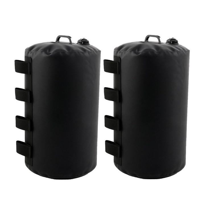 아띠꼴로 강풍에 안전 캠핑 캐노피 천막 텐트 지지대 폴대물백, 2개, 1단, 블랙