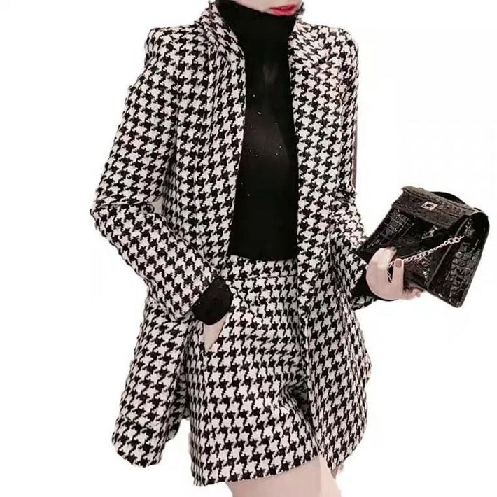 체인지쉬 change she 여성 서양풍 패션 반바지 투피스 정장 상하의 세트