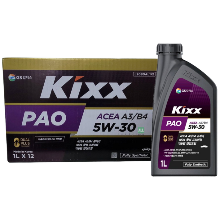 킥스 파오 에이쓰리비포 프리미엄 가솔린 엔진오일 1L