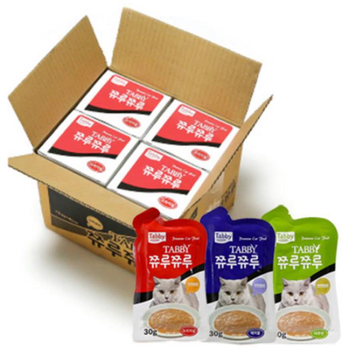 테비 쮸루쮸루 30g 48개 1박스 파우치