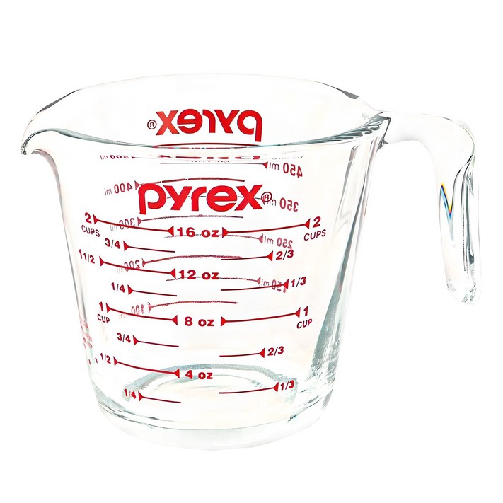 파이렉스 내열강화유리 계량컵, 파이렉스유리계량컵 500ml, 500ml, 1개