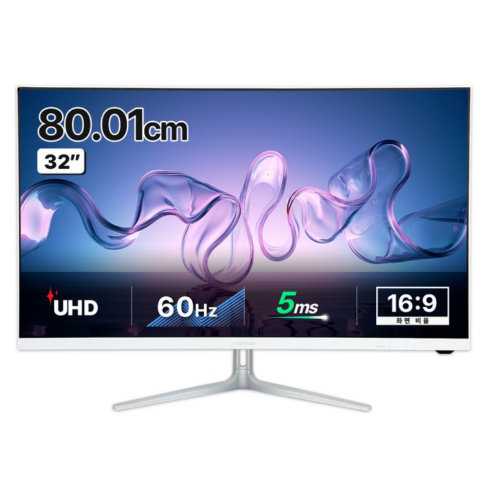 인터픽셀 4K UHD IPS 모니터 화이트 에디션, 80.01cm, IPU3212무결점