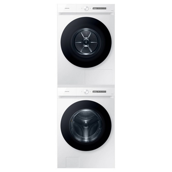 삼성전자 비스포크 그랑데 AI 직렬설치 세탁기 건조기 피키지 세트 WF24CB8650BW7N 24kg 17kg 직렬설치키트 방문설치