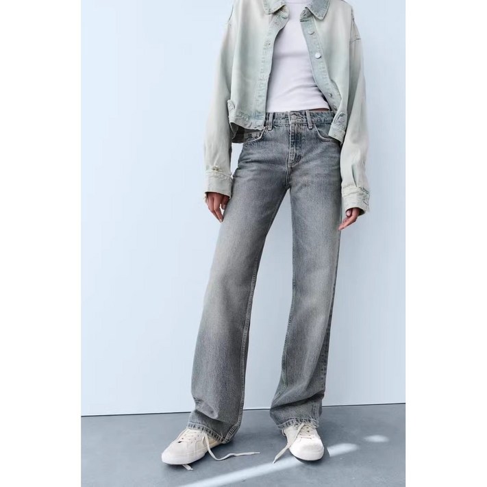 ZARA 여자신상 데님팬츠 캐주얼 와이드핏 청바지 2Y1007 ZARA 여자신상 데님팬츠 캐주얼 와이드핏 청바지 2Y1007