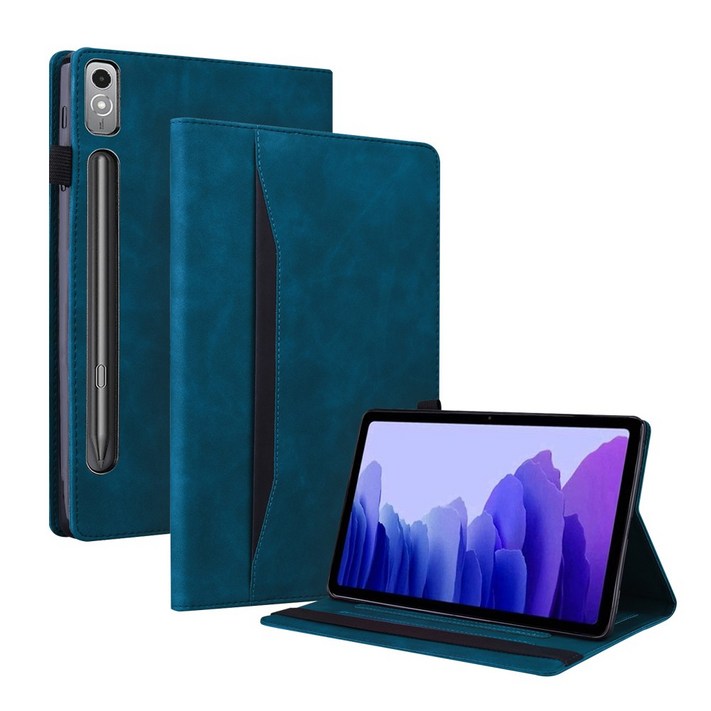 스냅케이스 레노버 샤오신패드 프로 12.7 다이어리 가죽케이스, 블루