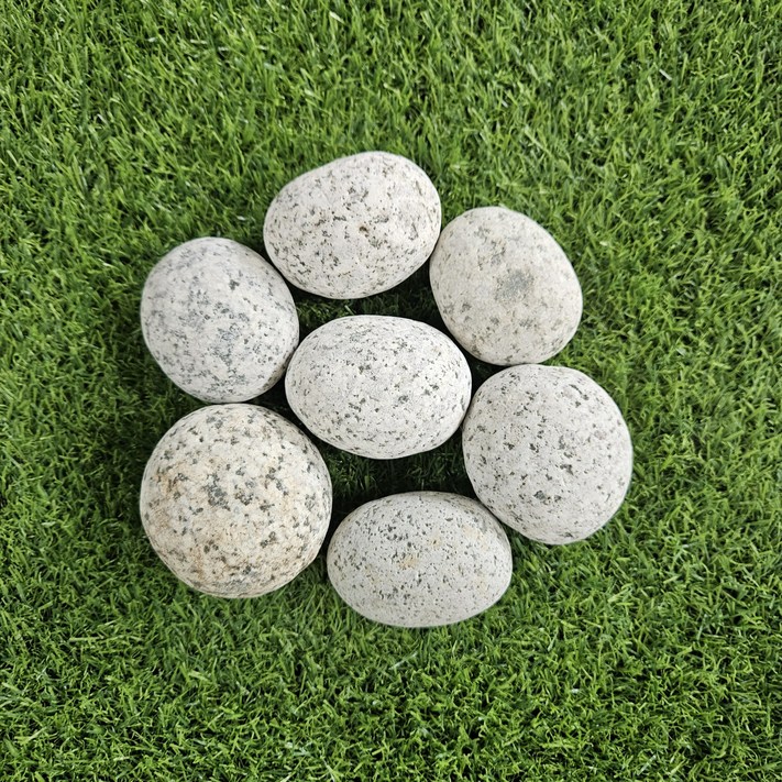 에그스톤 57cm 에그자갈 화분 어항 정원 조경 애완석, 3kg, 1개