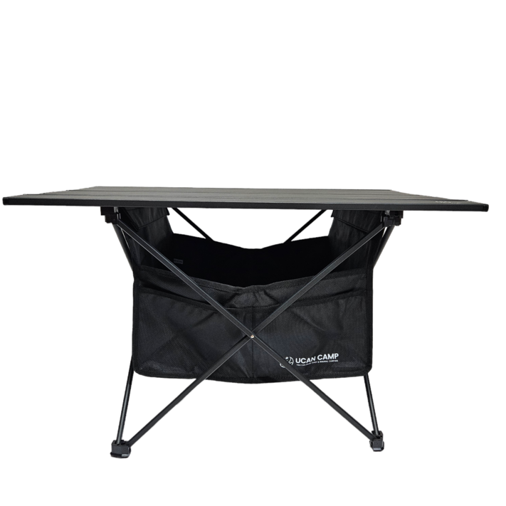 유캔캠프 캠핑테이블 하단 바구니 세트  보관가방, 블랙
