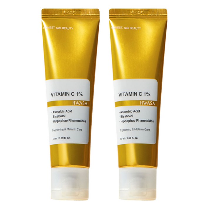 화사 순수비타민 C 1 겉 속 기미 잡티 케어 데일리 멜라닌 크림, 50ml, 2개