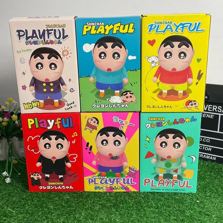 Palm tree당일출발 짱구 피규어 23cm 최신형 퀄리티 피규어, 1개, 블루 파자마23cm