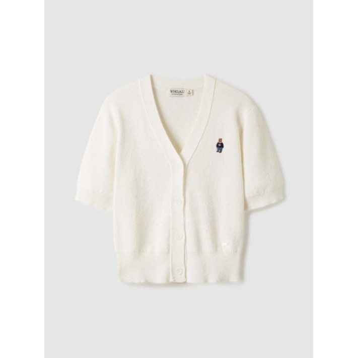 후아유 여성 Steve Boucle Vneck Cardigan WHCKE2511F