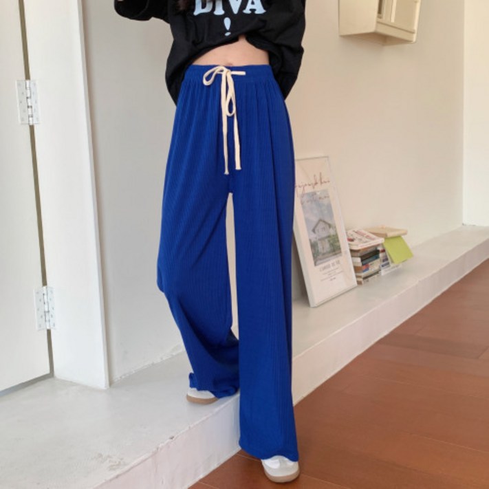 그란도 여성 밴딩 와이드 레그 팬츠 5컬러