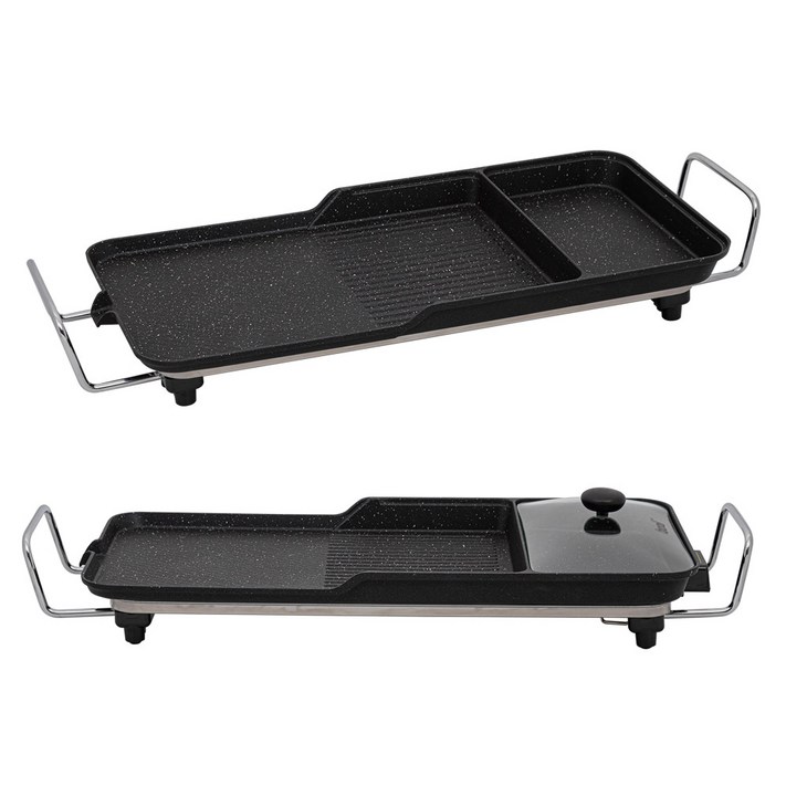 독일브랜드 3in1 멀티 전기그릴 팬사이즈 60cm 뚜껑포함, 단일상품 독일브랜드 3in1 멀티 전기그릴 팬사이즈 60cm 뚜껑포함, 단일상품