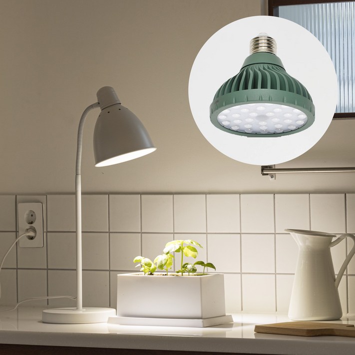 파미 식물등 생장 성장 램프 전구 조명 식물 LED  허브,목본 파장, 주백색, 1개