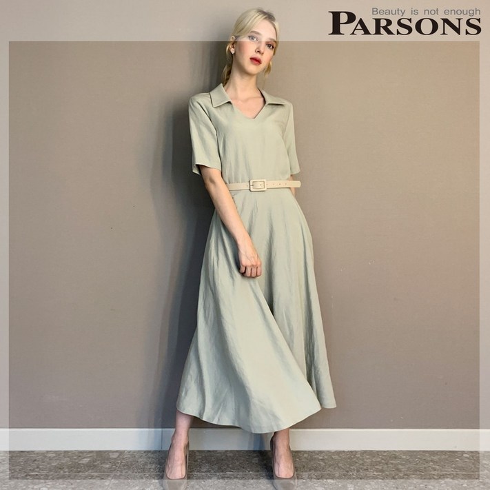 파슨스 ASSULINE Feminine Linen Belted Dress ASSQ4OP09 파슨스 ASSULINE Feminine Linen Belted Dress ASSQ4OP09