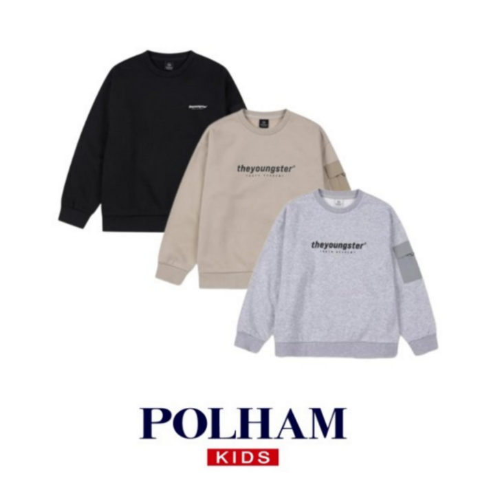 백화점 매장판 폴햄 키즈 POLHAM 영스터 맨투맨 남아옷 여아옷 라운드 간절기 봄 가을 겨울 긴팔 티셔츠 맨투맨티셔츠