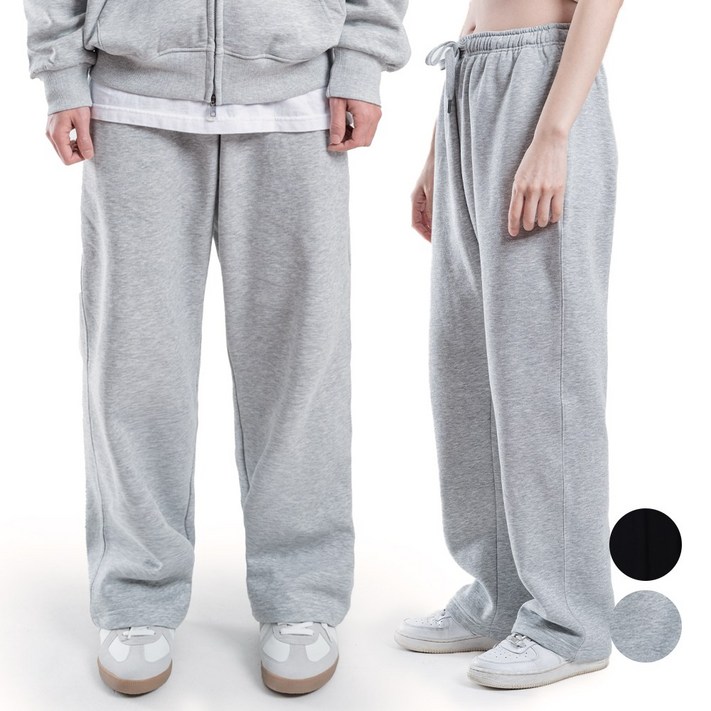 맥스모어 M3XL 기모 남여공용 루즈핏 와이드 트레이닝 스웨트 팬츠 남여공용 빅사이즈