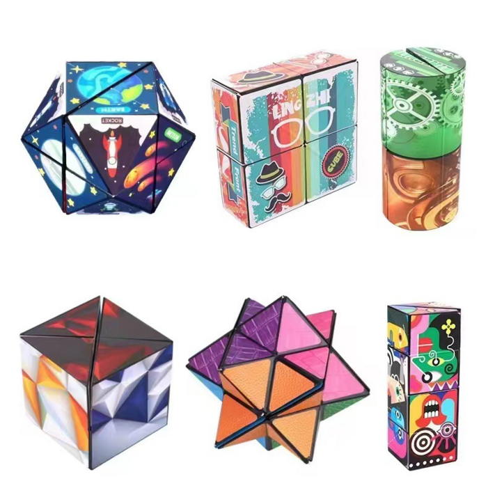 투임스 두뇌발달 마그네틱 3D 매직큐브 6종세트, 6pcs