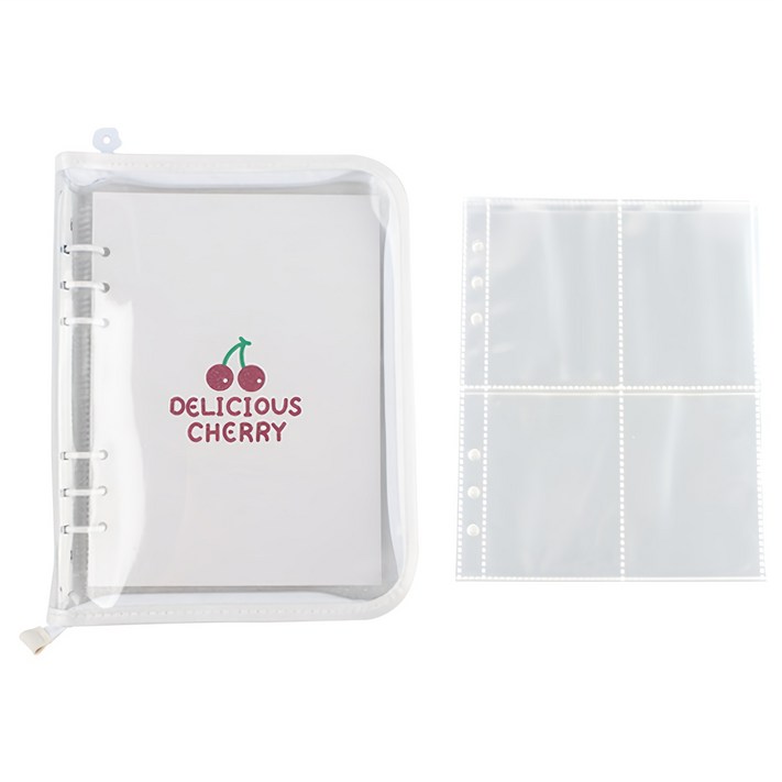 6공 포카 바인더  A5 4칸 양면 속지 30장 포함 포토 카드 앨범 콜렉트북 사진 포켓 홀더 콜북 사진첩 다이어리 홀더북 포카북 카드북 포토북