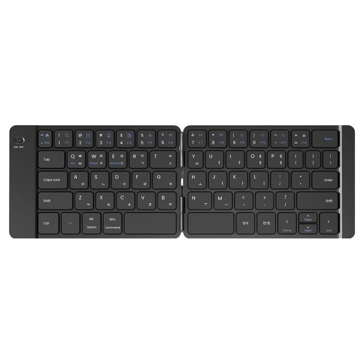 엑토 저소음 접이식 슬림 휴대용 무선 블루투스 키보드