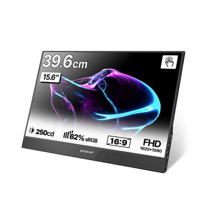 제우스랩 FHD 멀티 터치 휴대용 모니터 논글래어 액정보호필름, 39.6cm, Z15ST모니터 제우스랩 FHD 멀티 터치 휴대용 모니터 논글래어 액정보호필름, 39.6cm, Z15ST모니터