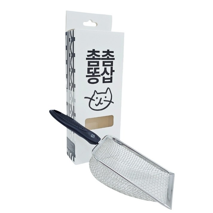 아이구감사합니다 고양이 화장실 모래삽 촘촘 똥삽 2.0mm, 혼합색상, 1개