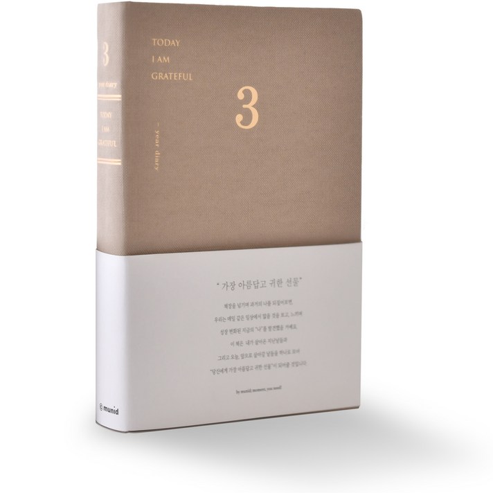 뮤니드 It diary 3년 일기장, 브라운, 1개