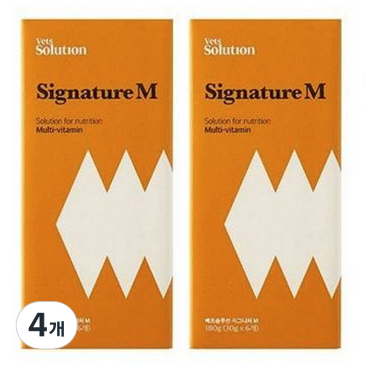 베츠솔루션 고양이 시그니처캔 M 6p, 멀티비타민, 150g, 4개