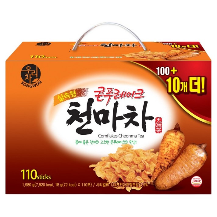 우리차 콘푸레이크 천마차, 18g, 110개입, 1개
