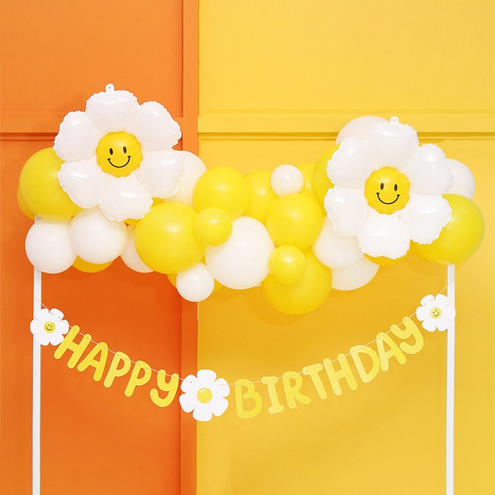파티마트 데이지풍선 가랜드 클라우드 만들기세트 데이지 생일 가랜드 파티마트 데이지풍선 가랜드 클라우드 만들기세트 데이지 생일 가랜드