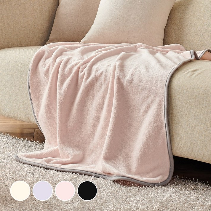 데시뉴 럭키 솔리드 양면 극세사 담요