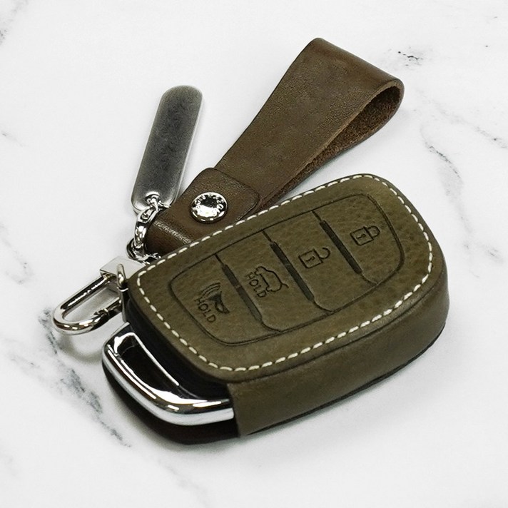 이지스 리츠S 올뉴투싼 아반떼AD LF소나타 뉴라이즈 아이오닉 가죽키케이스, 올리브, 리츠S H02