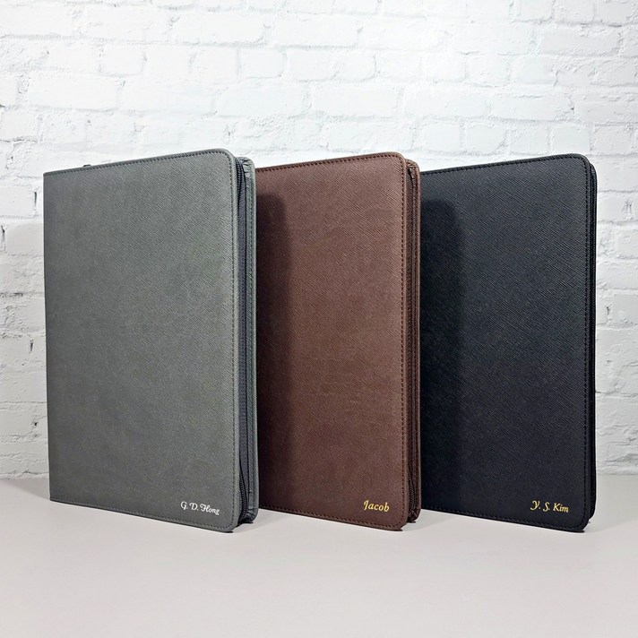 2026 이니셜스 스테디셀러 다이어리  이니셜 무료 회사 로고 각인, 사피아노 지퍼형블랙