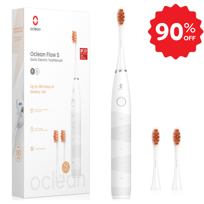 한정특가 28900원 오클린 Oclean Flow 음파전동칫솔본체칫솔모 3개 1년 2번만 충전 분당 76000회 IPX7방수 한정특가 28900원 오클린 Oclean Flow 음파전동칫솔본체칫솔모 3개 1년 2번만 충전 분당 76000회 IPX7방수