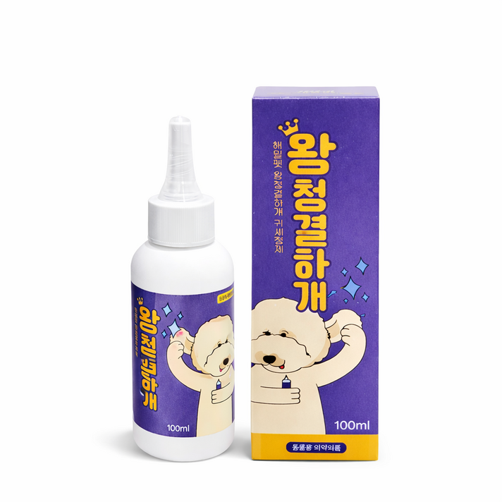 해밀펫 반려동물 귀세정제 92 편백수, 1개, 100ml