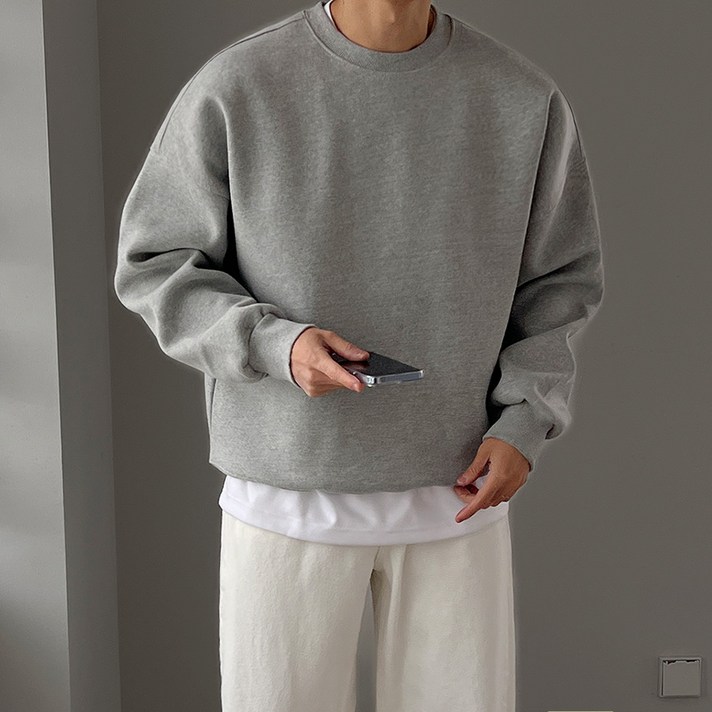캔디 이중지 오버핏 탄탄 맨투맨 10컬러 캔디 이중지 오버핏 탄탄 맨투맨 10컬러