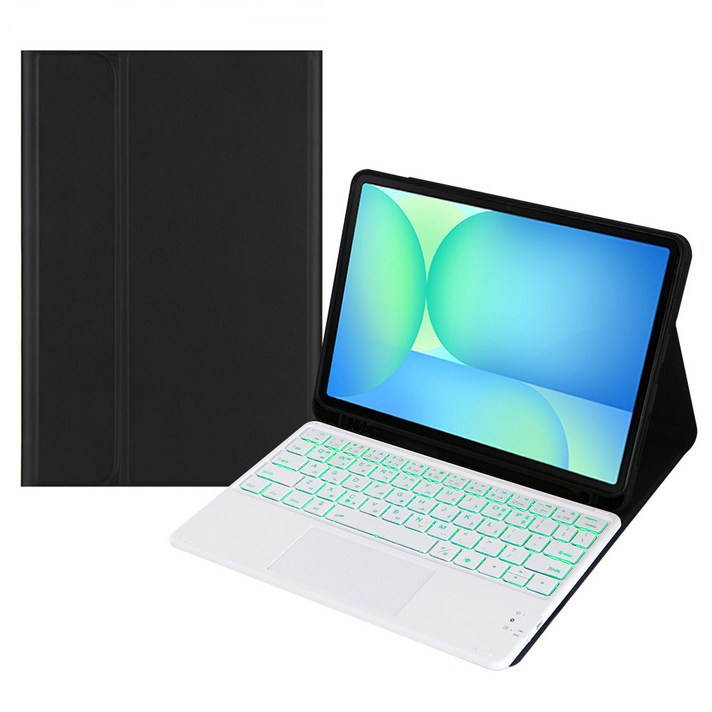 갤럭시탭 A11 플러스 LED 터치패드 키보드 북커버 케이스 S펜 수납