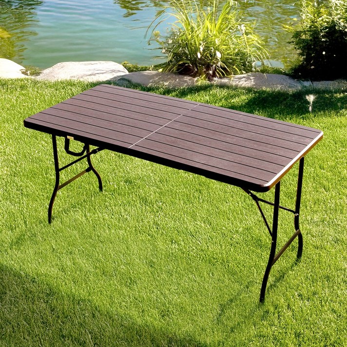 아웃라이프 1500 테이블 간이 커피숍 휴대용 인테리어 브로몰딩 카페 야외 접이식